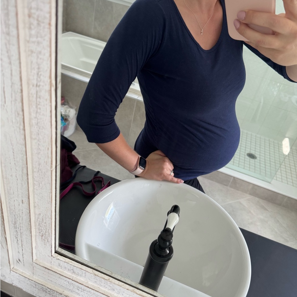 Motherhood Deep Blue Maternity Top
